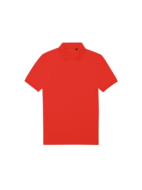 B&C MY ECO POLO 65/35 Homme manches courtes pop tomato personnalisable