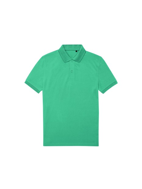 B&C MY ECO POLO 65/35 Homme manches courtes pop green personnalisable