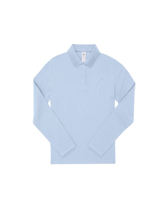 Polo personnalisable B&C MY POLO 180 Femme manches longues