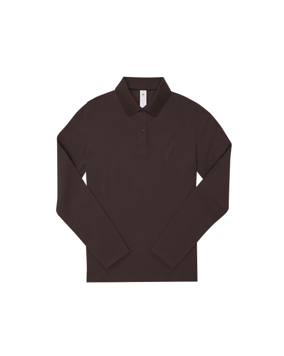 Polo personnalisable B&C MY POLO 180 Femme manches longues