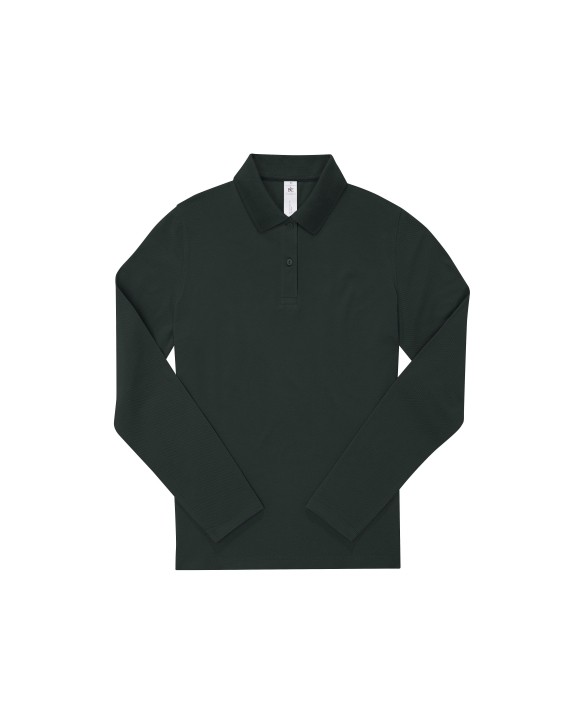 Polo personnalisable B&C MY POLO 180 Femme manches longues