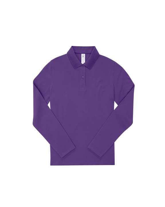 Polo personnalisable B&C MY POLO 180 Femme manches longues
