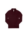 B&C MY POLO 210 Femme manches longues Heather Burgundy personnalisable