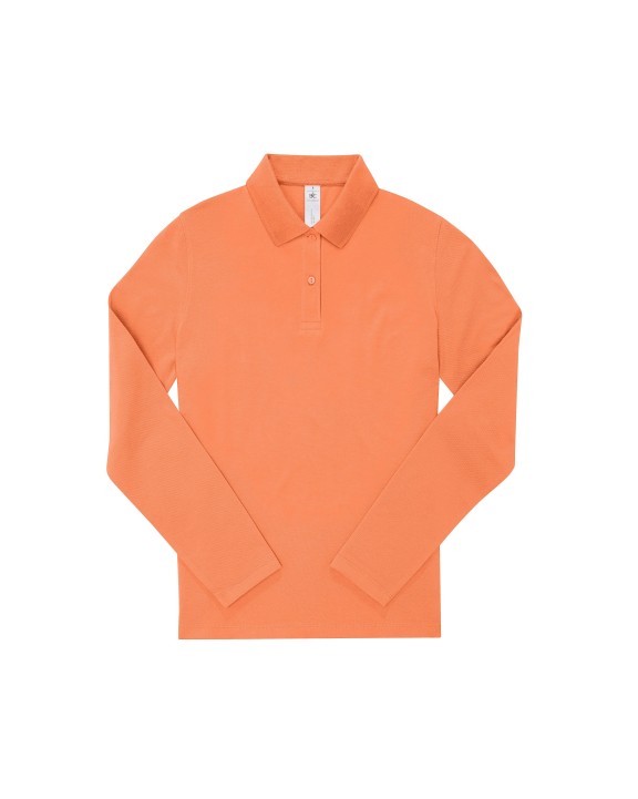 Polo personnalisable B&C MY POLO 210 Femme manches longues