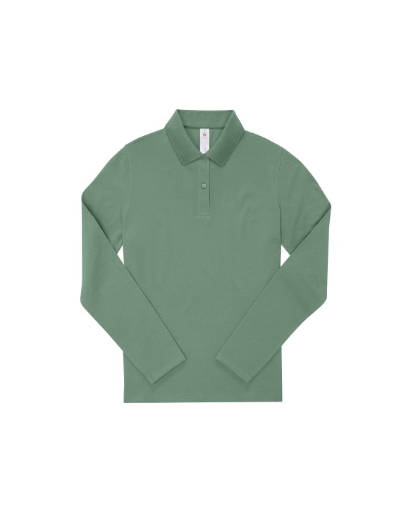 Polo personnalisable B&C MY POLO 210 Femme manches longues