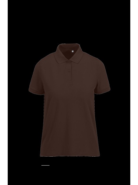 B&C MY ECO POLO 65/35 Femme manches courtes roasted coffee personnalisable