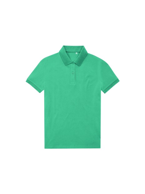 B&C MY ECO POLO 65/35 Femme manches courtes pop green personnalisable