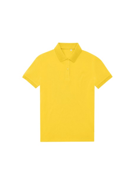 B&C MY ECO POLO 65/35 Femme manches courtes pop yellow personnalisable