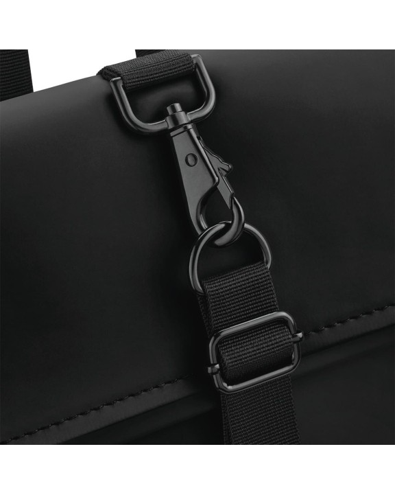 BAG BASE Rucksack mit Roll-Top-Klappe aus mattem Polyurethan Tasche personalisierbar