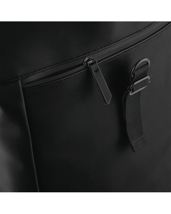 BAG BASE Rucksack mit Roll-Top-Klappe aus mattem Polyurethan Tasche personalisierbar