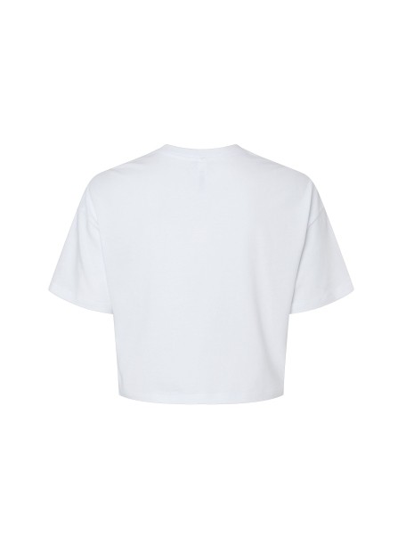 BELLA-CANVAS T-shirt crop femme blanc personnalisable