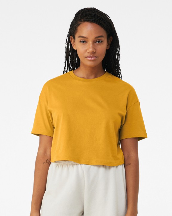T-shirt BELLA-CANVAS Cropped dames-T-shirt voor bedrukking &amp; borduring