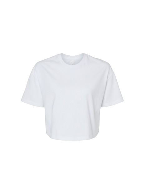 BELLA-CANVAS T-shirt crop femme blanc personnalisable