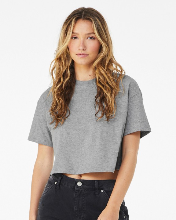 T-shirt BELLA-CANVAS Cropped dames-T-shirt voor bedrukking &amp; borduring