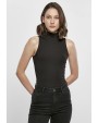 T-shirt BUILD YOUR BRAND Ladies Sleeveless Turtleneck Body voor bedrukking &amp; borduring