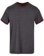 T-shirt BUILD YOUR BRAND RINGER TEE voor bedrukking &amp; borduring
