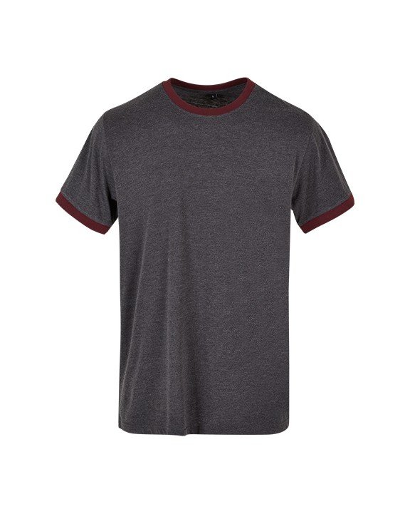 T-shirt BUILD YOUR BRAND RINGER TEE voor bedrukking &amp; borduring
