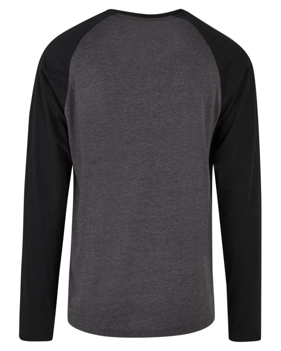 BUILD YOUR BRAND Men´s Contrast Raglan Longsleeve T-Shirt T-Shirt personalisierbar