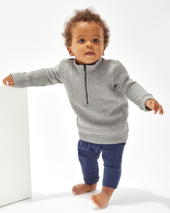 BABYBUGZ Baby Quarter Zip Sweat  Sweatshirt personalisierbar