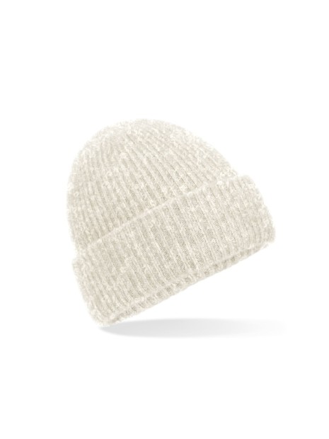 BEECHFIELD COSY RIBBED BEANIE almond marl personnalisable
