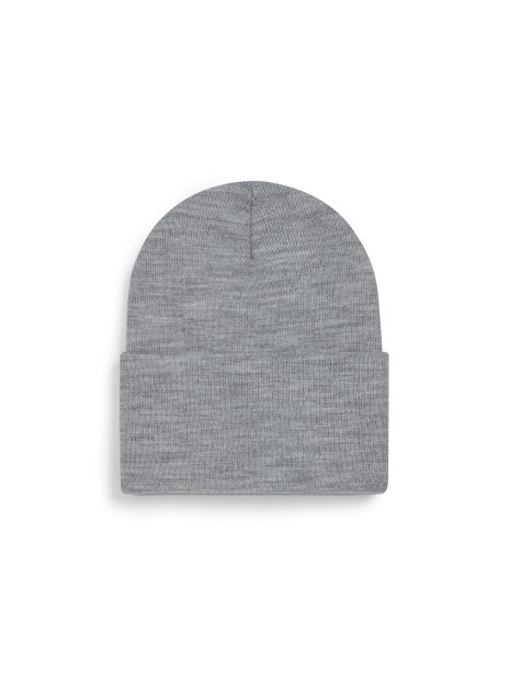 BEECHFIELD ORIGINAL DEEP CUFFED BEANIE gris cendré personnalisable