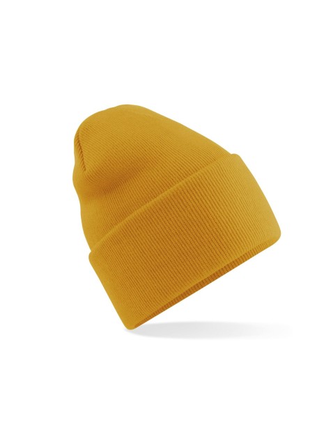 BEECHFIELD ORIGINAL DEEP CUFFED BEANIE MUSTARD personnalisable