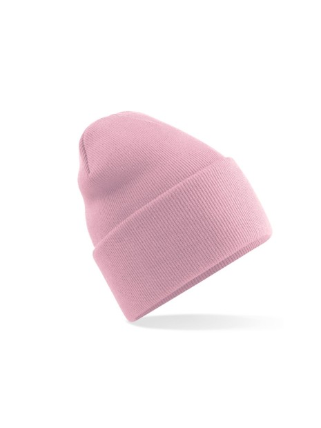 BEECHFIELD ORIGINAL DEEP CUFFED BEANIE dusky pink personnalisable