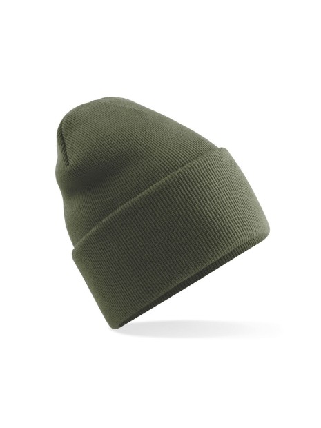 BEECHFIELD ORIGINAL DEEP CUFFED BEANIE vert olive personnalisable