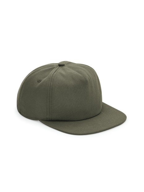 BEECHFIELD ORGANIC COTTON UNSTRUCTURED 5 PANEL CAP vert olive personnalisable
