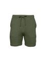 BELLA-CANVAS Short molletonné unisexe vert militaire personnalisable