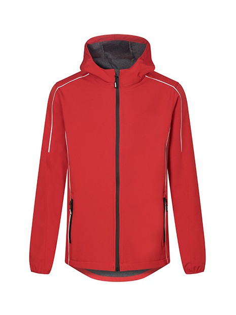 PROMODORO MEN'S LIGHT SOFTSHELL rouge feu personnalisable