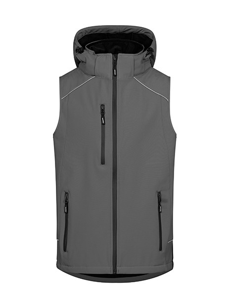PROMODORO MEN'S SOFTSHELL VEST gris acier personnalisable