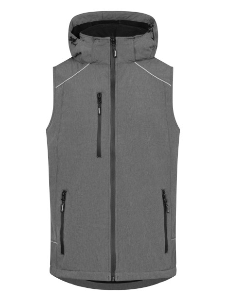 PROMODORO MEN'S SOFTSHELL VEST heather grey personnalisable