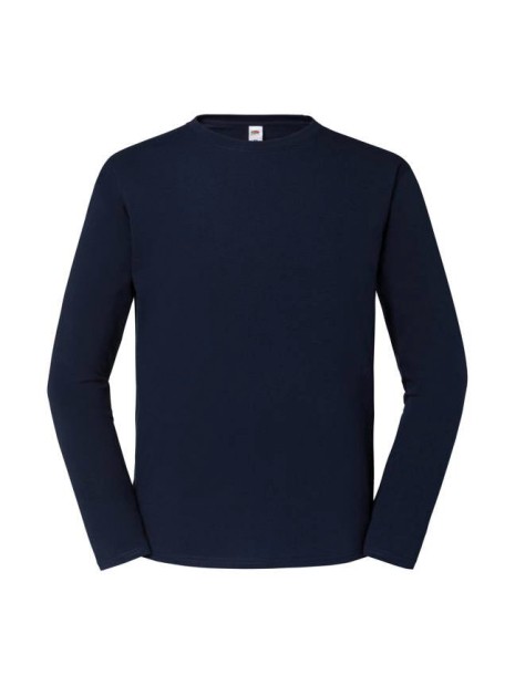 FOL T-shirt Iconic 195  manches longues bleu marine profond personnalisable