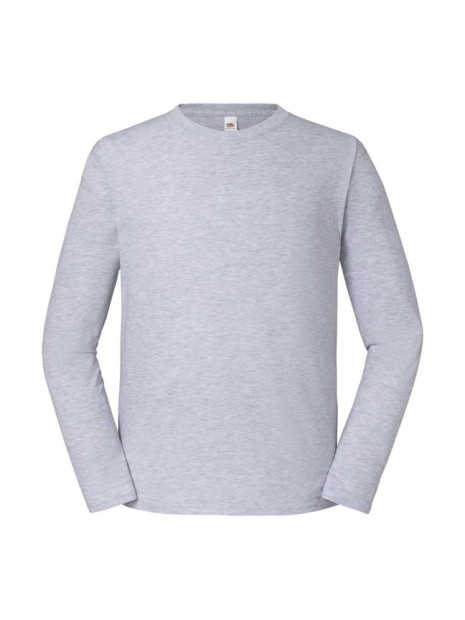 FOL T-shirt Iconic 195  manches longues heather grey personnalisable