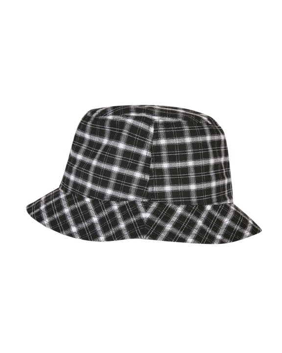 FLEXFIT CHECK BUCKET HAT Bob-Muetze personalisierbar