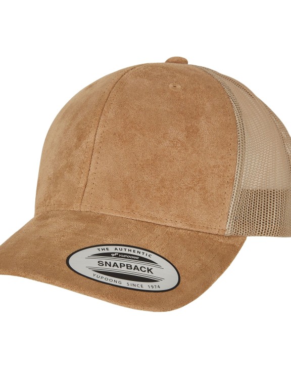 Casquette personnalisable FLEXFIT SUEDE LEATHER TRUCKER CAP