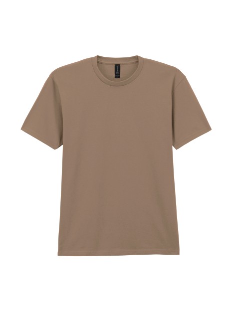 GILDAN T-shirt homme softstyle midweight brown savana personnalisable