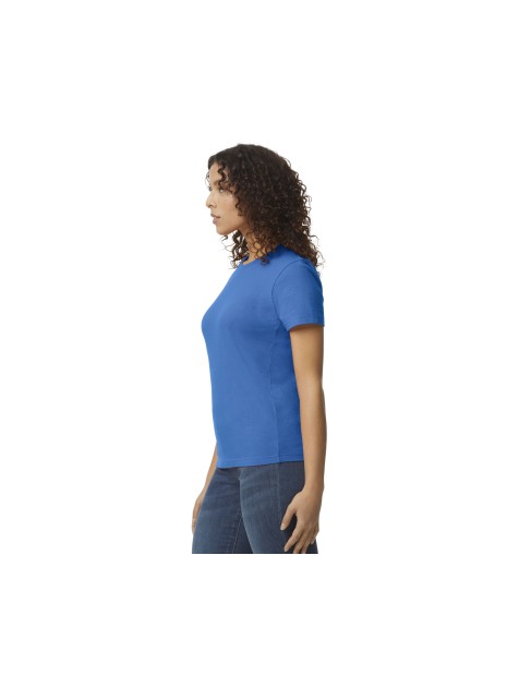 GILDAN T-shirt femme softstyle midweight bleu royal personnalisable