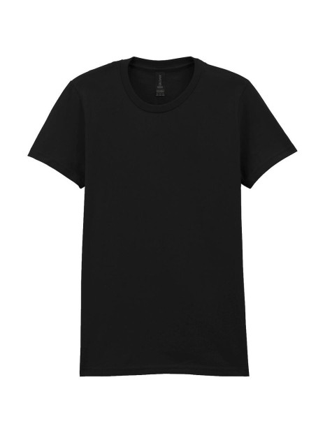 GILDAN T-shirt femme softstyle midweight pitch black mist personnalisable