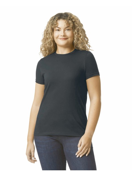 GILDAN T-shirt femme softstyle CVC pitch black personnalisable