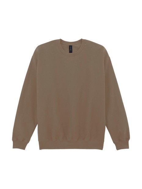 GILDAN Sweat-shirt col rond Midweight Softstyle brown savana personnalisable