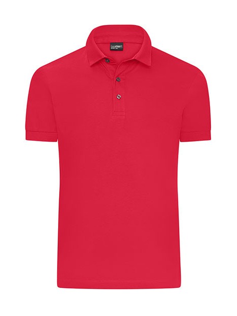 JAMES & NICHOLSON Men´s Mercerised Polo rouge clair personnalisable