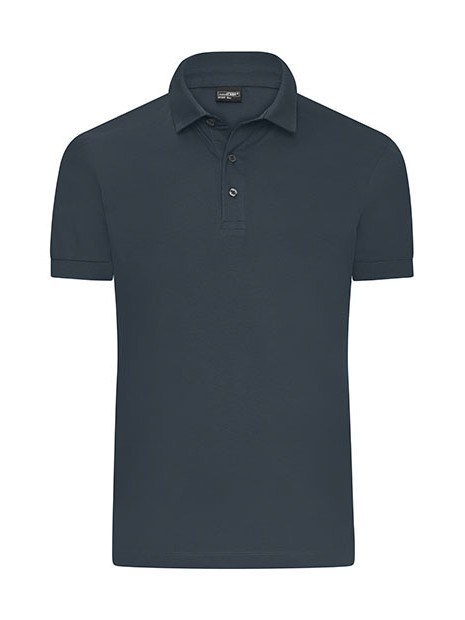 JAMES & NICHOLSON Men´s Mercerised Polo graphite personnalisable