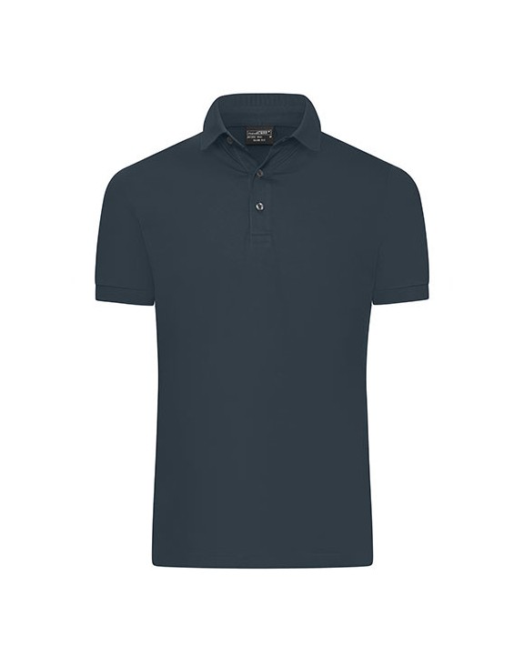 JAMES & NICHOLSON Men´s Mercerised Polo Slim Fit Poloshirt personalisierbar