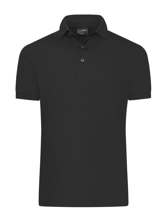 JAMES & NICHOLSON Men´s Mercerised Polo Slim Fit Poloshirt personalisierbar