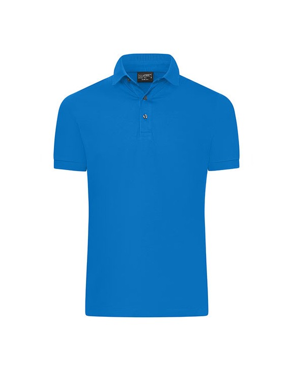 JAMES & NICHOLSON Men´s Mercerised Polo Slim Fit Poloshirt personalisierbar