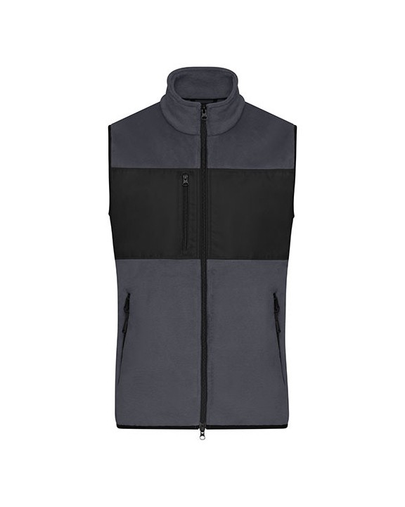 JAMES & NICHOLSON Men´s Fleece Vest Polar Fleece personalisierbar