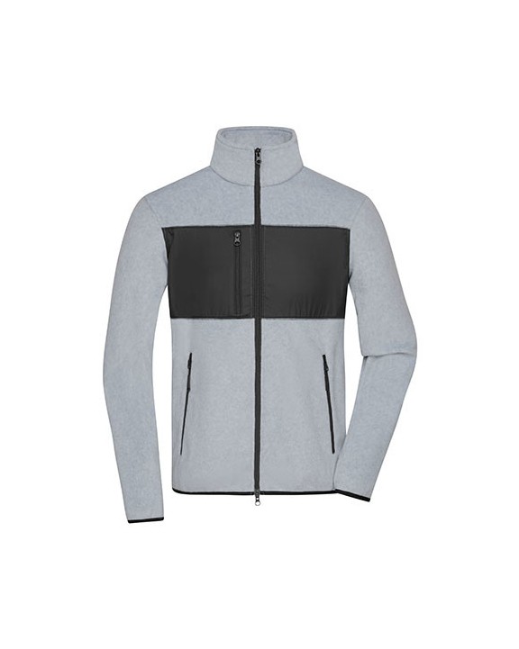 Polar Fleece JAMES & NICHOLSON Men´s Fleece Jacket voor bedrukking &amp; borduring