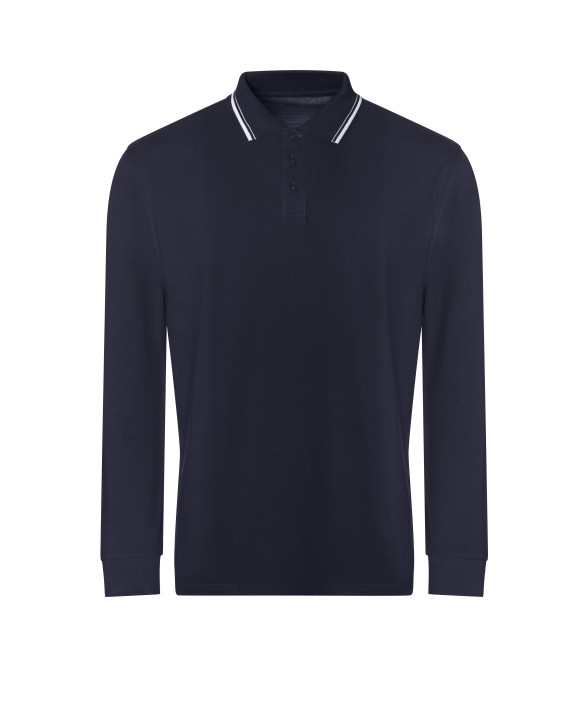 Polo personnalisable AWDIS Long Sleeve Tipped 100 Polo